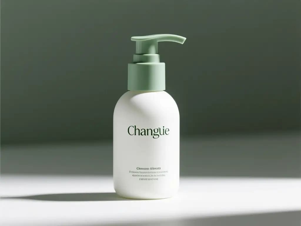 Skincare packaging arranged as a reference-guided refresh board